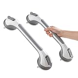 TAILI Grau Haltegriffe für Senioren 43cm 2 Pack, Haltegriff Dusche ohne Bohren,...