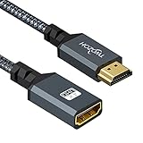 Twozoh HDMI-Verlängerungskabel, HDMI-Stecker auf Buchse, HDMI-Kabel, geflochtenes...