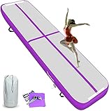 KIKILIVE 10CM Hoch Gymnastikmatte Tumbling Matte, 3M Aufblasbar Gymnastik Track Matte Air...