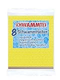 Spontex Schwammtuch 8er Vorteilspack, extrem saugfähig und langlebig, aus Viskose,...