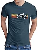 OM3® Retro Bicycle T-Shirt | Herren | Cycling Cyclist Biking Fahrrad Radfahrer...