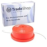 Trade-Shop Rasentrimmer Doppel-Fadenkopf Motorsense Trimmerkopf für Gude Güde GFS1255B,...