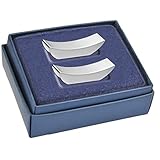 SILBERKANNE Messerbänkchen Besteckablage Messerbank 6,0x1,5x1,5 cm 2er Set Premium Silber...