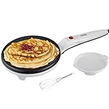 Crepes Maker | Cool-Touch-Griff | Antihaftbeschichtung | 20 cm Durchmesser | Creperie |...