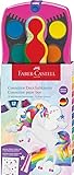 Faber-Castell 125002 - Wasserfarbkasten Connector Einhorn Edition mit 12 Farben...