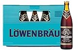 Löwenbräu Dunkel Flaschenbier, MEHRWEG im Kasten, Dunkle Bierspezialität Bier...