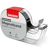 GAUDER Magnetband selbstklebend im Spender I Magnetklebeband I Magnetstreifen (6 m)