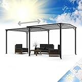 Blumfeldt Pavillon 3 x 5,6m, Aluminium-Pavillon mit Dach aus Polycarbonat, Pavillon...