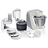 Bosch Küchenmaschine MUM5 CreationLine MUM58L20, Edelstahl-Schüssel 3,9 L, Mixer 1,25 L,...