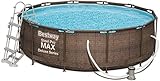 Bestway Power Steel Deluxe 366x100 cm, Frame Pool rund mit stabilem Stahlrahmen...