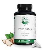 Yams | 180 Kapseln | Hochdosiert mit 1100mg pro Tagesdosis | Vegan | Ohne Gentechnik | 220...