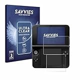 Savvies 6 Stück Schutzfolie für Nintendo 3DS XL SPM7800 Displayschutz-Folie...