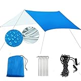 Tarp Zelt, Tarp Zeltplane wasserdicht, Tarp für Hängematte, Sonnenschutz wasserdichte...