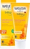 WELEDA Bio Baby Calendula Gesichtscreme - Naturkosmetik Feuchtigkeitscreme mit Mandelöl &...