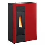 Extraflame X1282600 Virna Idro wasserführender Pelletofen Bordeaux/A++