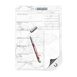 TOBJA® Magnetischer Menüplaner abwischbar inkl. Stift - Essensplaner Woche abwischbar |...