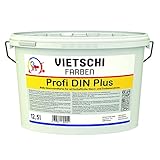 Vietschi Profi DIN Plus 12,5L weiß - doppeldeckende Innendispersion - Deckkraft...