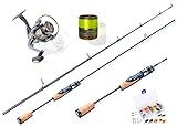 MiRoeFishing Trout Master Forellenjäger Komplettset mit Ul-Rute 2-6g 1,80m + Rolle...