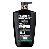 L'Oréal Men Expert XXXL 5in1 Duschgel und Shampoo für Männer, Duschbad zur Reinigung...