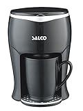 Salco Ein-Tassen-Kaffeemaschine für Kaffee oder Tee inkl. Keramiktasse 150ml