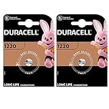 Duracell CR1220 Lithium-Knopfzelle (3 V, Blisterverpackung) 2 Stück