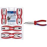 Knipex Sicherungsringzangen-Set 00 20 04 V01 & Flachrundzange mit Schneide...