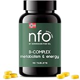 NFO VITAMIN B KOMPLEX [90 Tabletten] Norwegischer natürlicher hochdosierter...