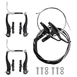 TOPQYY Fahrrad Bremsen Set, Mountainbike Fahrrad V-Brake Bremsenset Bremshebel, V-Brake...