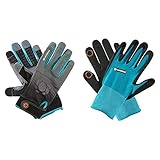 Gardena Gerätehandschuh Größe 9/L & Pflanz- und Bodenhandschuh 8/M: Handschuhe für...