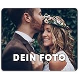 GRAVURZEILE Bedrucktes Mauspad mit Foto - Mousepad zum selbst gestalten - 23 x 19 cm -...