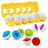 Matching Eggs 12 x egg toys in different shapes, promote the shape, colour and sorting...