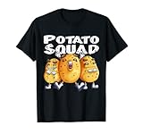 Kartoffelliebhaber Kartoffeltruppe Chips Pommes Potato Squad T-Shirt