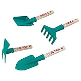 Theo Klein 2711 Bosch Garten Handgeräte Set I 4 Kinder-Gartenwerkzeuge I...