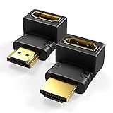 RedStar24 HDMI Winkelstecker 90 Grad & 270 Grad gewinkelt Adapter | HDMI Typ A Buchse und...