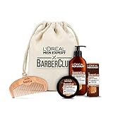 L'Oréal Men Expert Bartpflege Set mit Bartöl, Bartshampoo, Bartkamm und Bart...