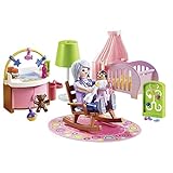 PLAYMOBIL Dollhouse 70210 Babyzimmer mit Babybett und Figuren, ab 4 Jahren