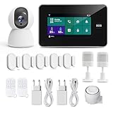 TALLPOWER Alarmanlage 12-teiliges Smart Home Set, Sicherheitssystem mit...