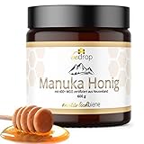 bedrop Manuka Honig mit MGO 400+ 600g XXL Glas | 100% echter Premium Manukahonig...