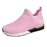 Schuhe Damen Sneaker Schwarz Mit Glitzer Arbeitsschuhe Damen Leicht Sportlich Weiße Leder...