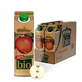 Pfanner 100% BIO Apfelsaft naturtrüb (8 x 1 l) – direkt gepresste Äpfel – Saft ohne...