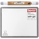 Backefix 50x40 cm Silikonmatte groß als Teigmatte, Ausrollmatte für Teig oder...