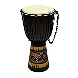 60 cm Djembe Trommel Buschtrommel Afrika-Style geschnitzt Handarbeit exotische...