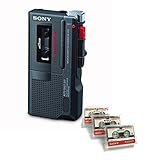 Sony M-450 MicroKassettenrekorder mit 3 neuen Mikrokassettenbändern überarbeitet