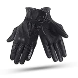 DEGEND Butterfly Lady | Motorradhandschuhe Leder für Damen für den Sommer mit...