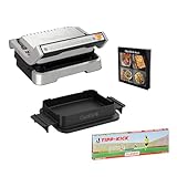 Tefal OptiGrill 4-in-1 Tipp-Kick Edition Kontaktgrill, Grillen/BBQ/Ofen/komplette...