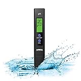 ARKA myAQUA pH-Messgerät für Wasser - Vorkalibriert, inkl. Kalibrierpulver, misst...