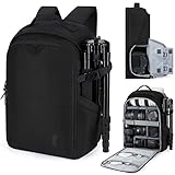 bagsmart Kamerarucksack, DSLR SLR kameratasche Passend für 15,6-Zoll Laptops, Wasserfeste...