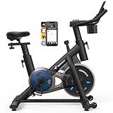 MERACH Heimtrainer Fahrrad, Leises Hometrainer Fahrrad mit Verbessertem LCD-Monitor,...