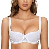 DOBREVA Damen Push Up BH Dirndl Bügel Balconette Spitzen BH Sexy Leicht...