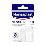 Hansaplast Sensitive Pflaster (20 Strips), hautfreundliche und hypoallergene Wundpflaster...